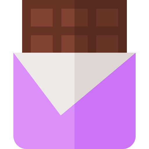 barre de chocolat Basic Straight Flat Icône