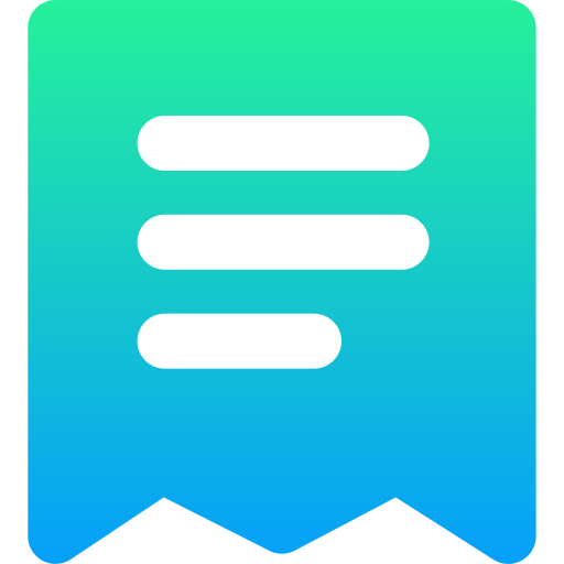 quittung Generic gradient fill icon