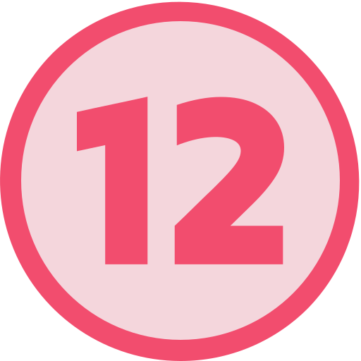 dwanaście Generic color fill ikona