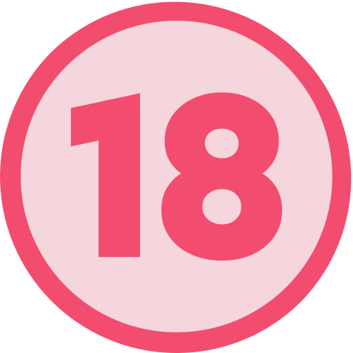 osiemnaście Generic color fill ikona