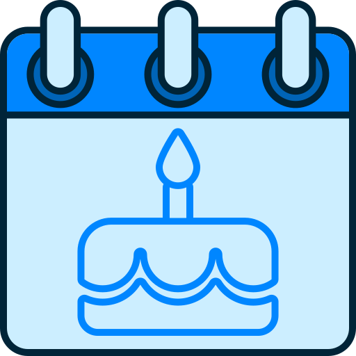 torta di compleanno Generic color lineal-color icona