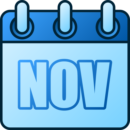 november Generic gradient lineal-color icon