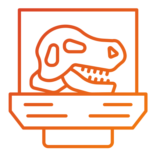 공룡 두개골 Generic gradient outline icon