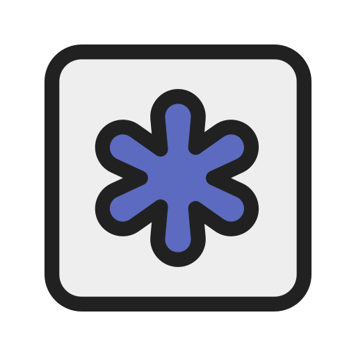 asterisco Generic color lineal-color icono