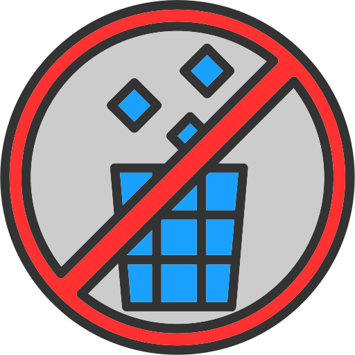 No littering Generic color lineal-color icon