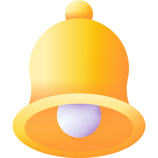campana 3d 3D Color icono