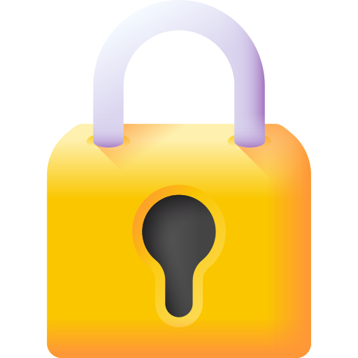 3d lock 3D Color icon