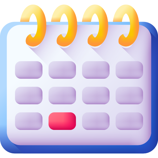 3d-kalender 3D Color icon