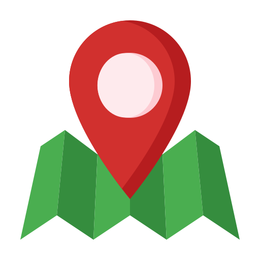 posizione sulla mappa Generic color fill icona