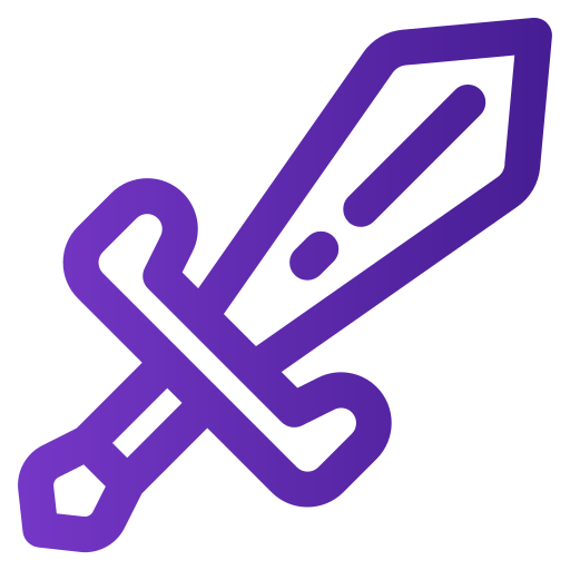 Sword Generic gradient outline icon