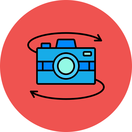 kamera 360 Generic color lineal-color ikona