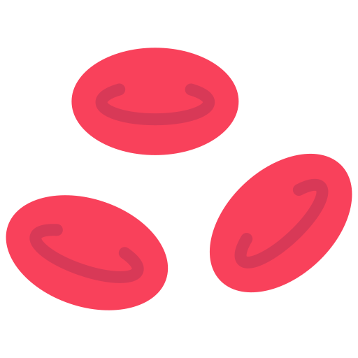 czerwone krwinki Juicy Fish Flat ikona