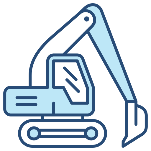Excavator Generic color lineal-color icon