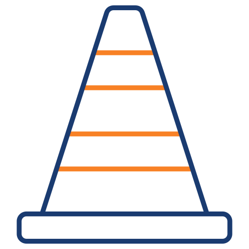 Traffic cone Generic color outline icon