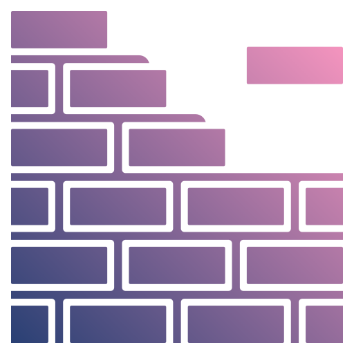 pared de ladrillo Generic gradient fill icono