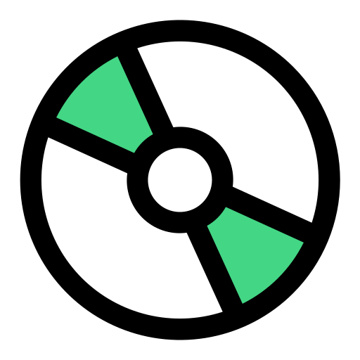 Компакт-диск Generic color lineal-color иконка