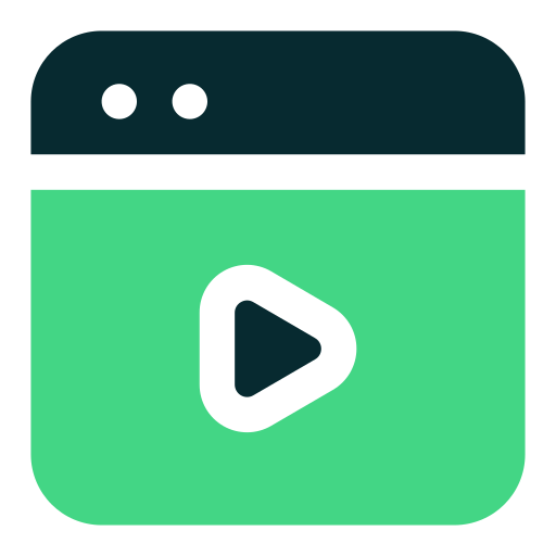 Online movie Generic color fill icon