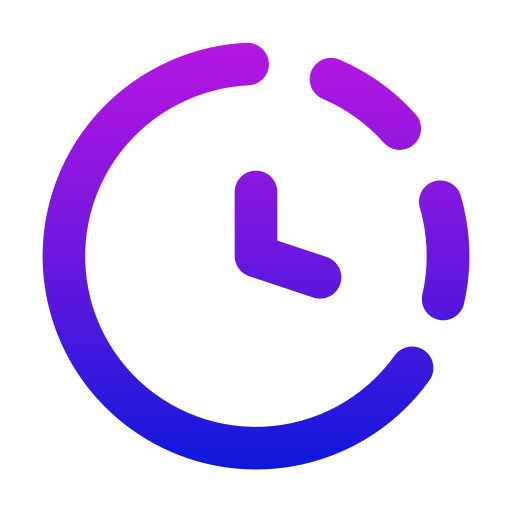 시간 Generic gradient outline icon
