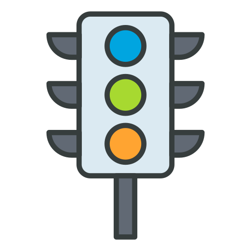 verkeerslichten Generic color lineal-color icoon