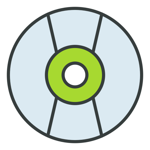 kompakte disk Generic color lineal-color icon