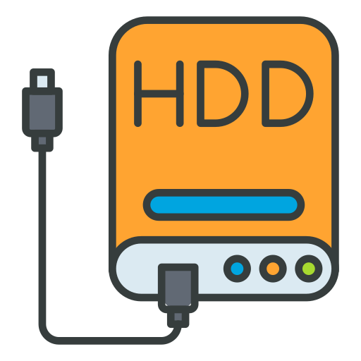 External hard drive Generic color lineal-color icon