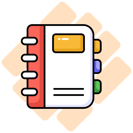 contactboek Generic color lineal-color icoon