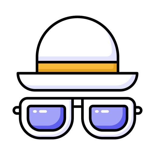 kapelusz i okulary Generic color lineal-color ikona