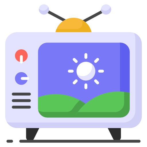 Television Generic color fill icon