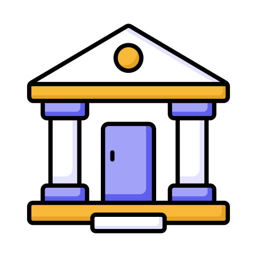 銀行ビル Generic color lineal-color icon