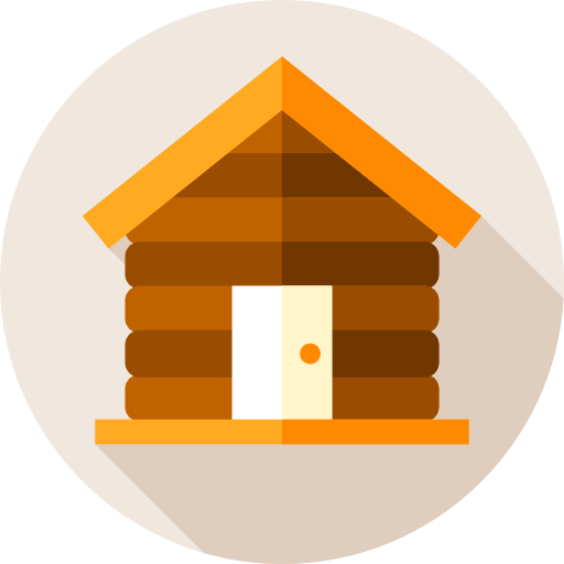 houten huis Special Lineal icoon