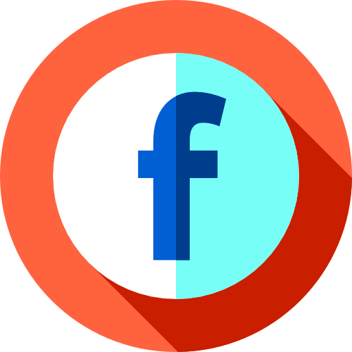 페이스 북 Flat Circular Flat icon