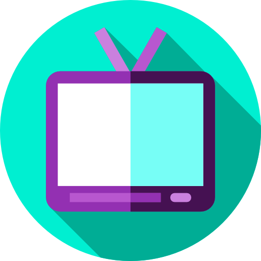 Tv Flat Circular Flat icon