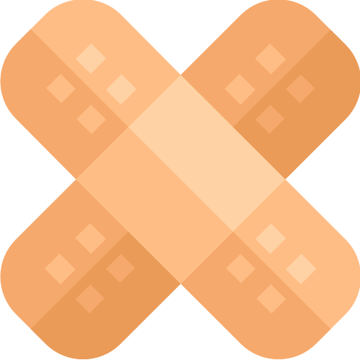 Band aid Basic Straight Flat icon