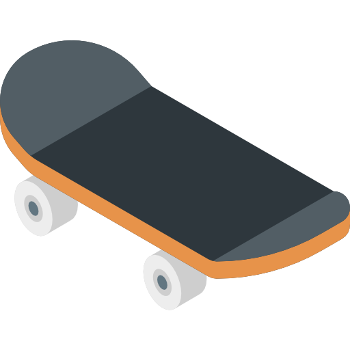 skateboard Isometric Flat icon