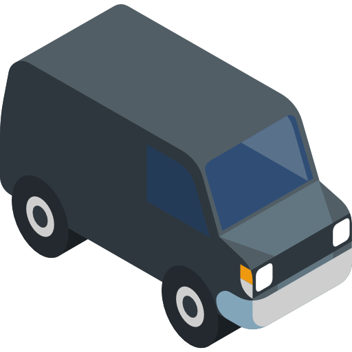 camioneta Isometric Flat icono