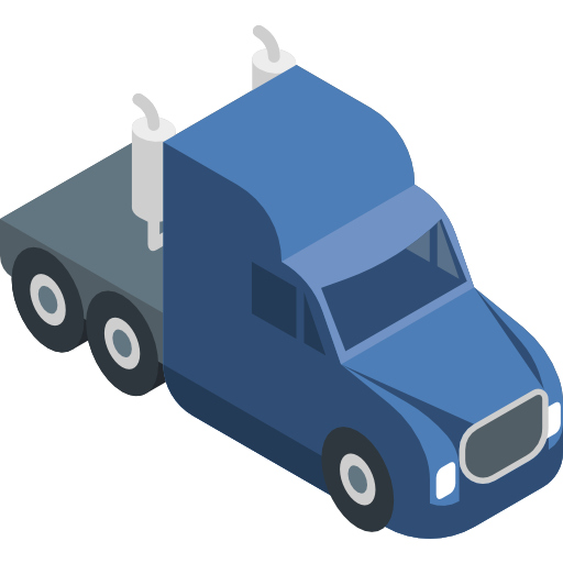 camión Isometric Flat icono