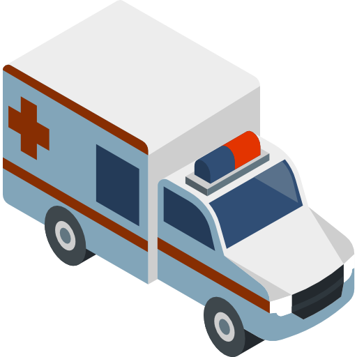 ambulans Isometric Flat ikona