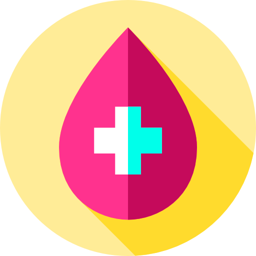 헌혈 Flat Circular Flat icon