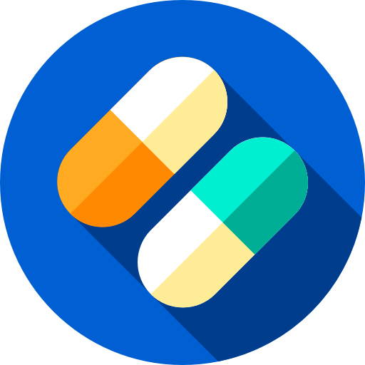 Pills Flat Circular Flat icon
