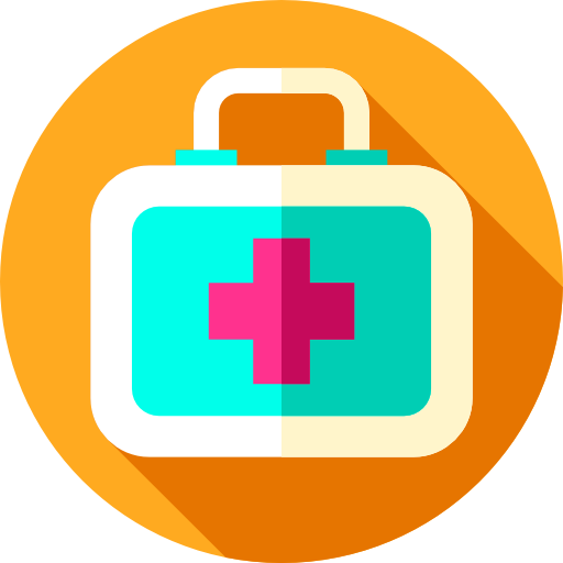First aid kit Flat Circular Flat icon