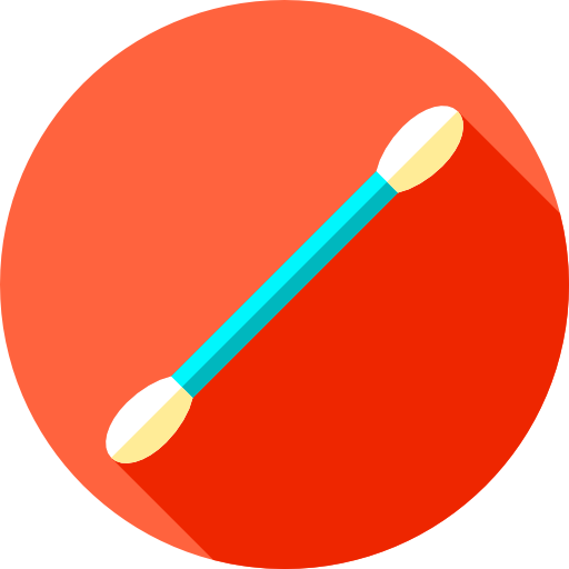 면봉 Flat Circular Flat icon