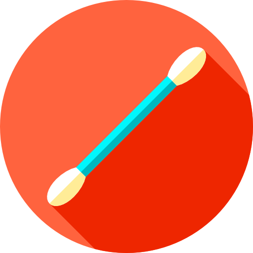 Cotton swab Flat Circular Flat icon