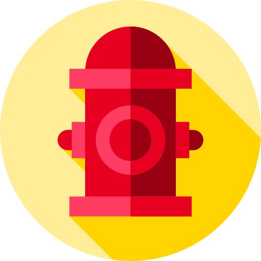 Hydrant Flat Circular Flat icon