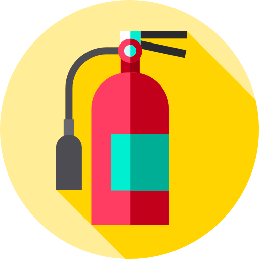 extintor de incendios Flat Circular Flat icono