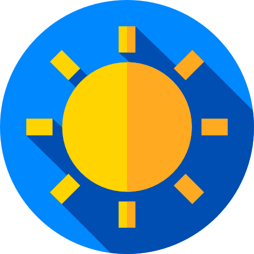 太陽 Flat Circular Flat icon