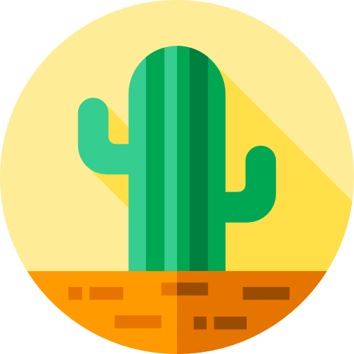 cactus Flat Circular Flat icona