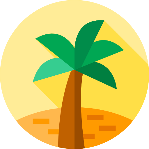 palma Flat Circular Flat icona