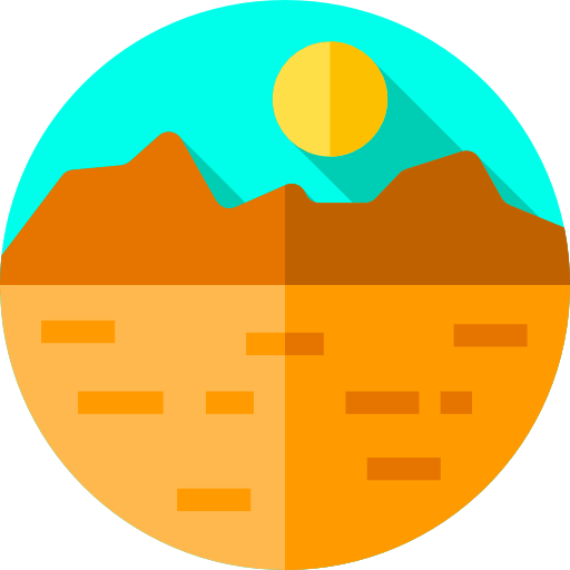 wüste Flat Circular Flat icon
