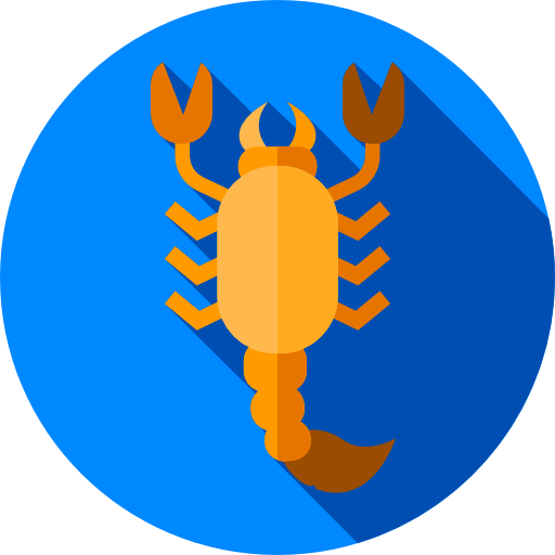skorpion Flat Circular Flat icon