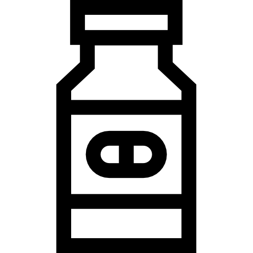 geneesmiddel Basic Straight Lineal icoon